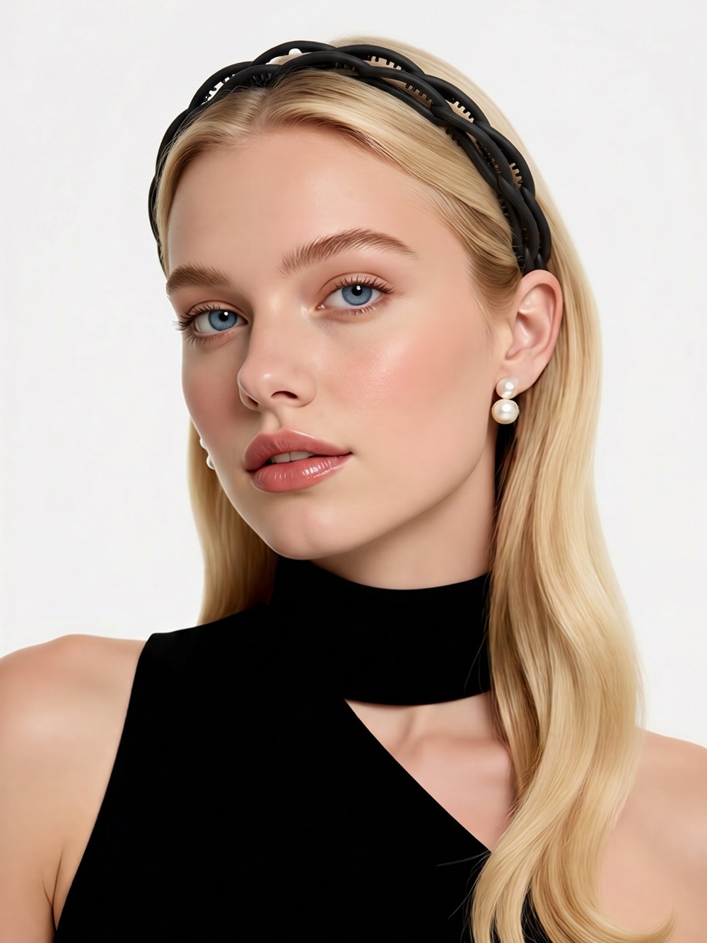 Black Twisted Double Headband - Women Accessories